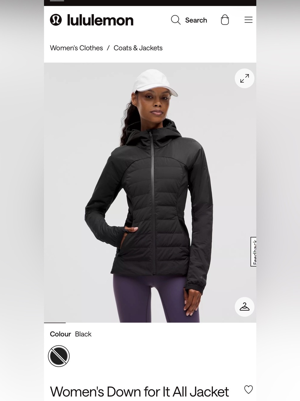 lululemon athletica Women's Down For It All Jacket - Black